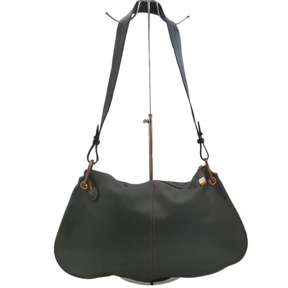 MAXX New York shoulder bag black accordion crossbody leather everyday purse - Picture 10 of 10